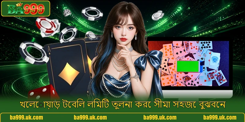 খেলোয়াড় টেবিল লিমিট তুলনা করে সীমা সহজে বুঝবেন