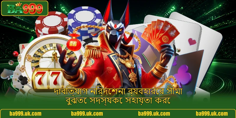 দাবিত্যাগ নির্দেশনা ব্যবহারের সীমা বুঝতে সদস্যকে সহায়তা করে